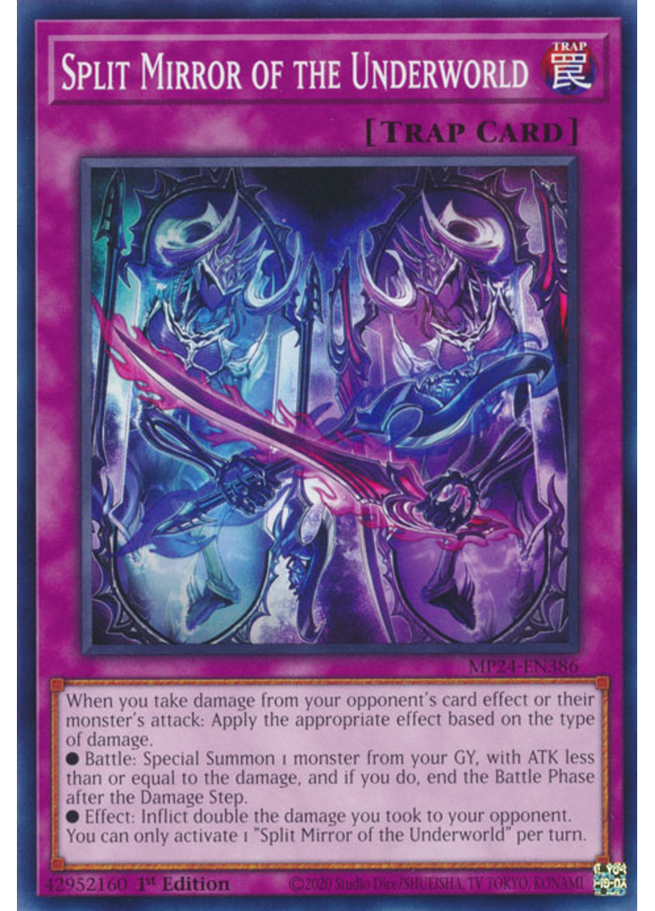 Split Mirror of the Underworld
