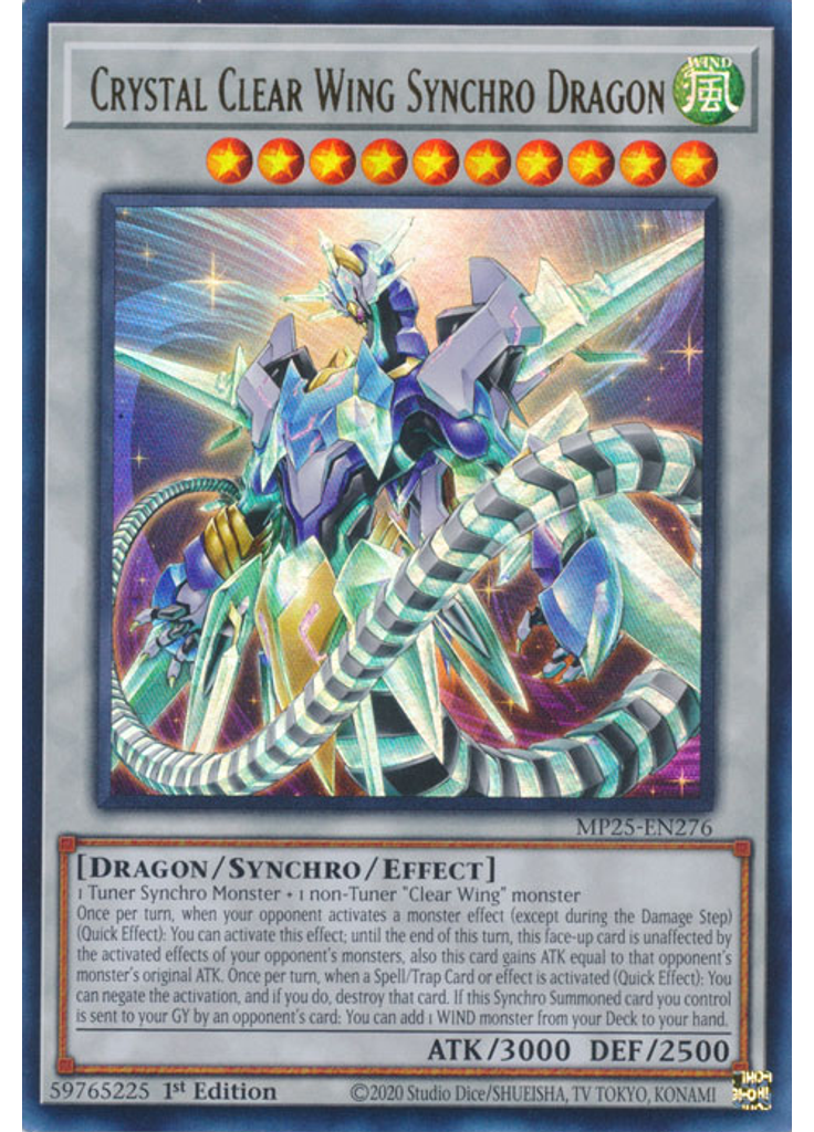 Crystal Clear Wing Synchro Dragon