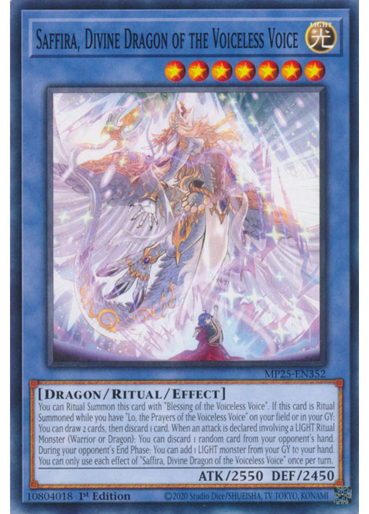 Saffira, Divine Dragon of the Voiceless Voice