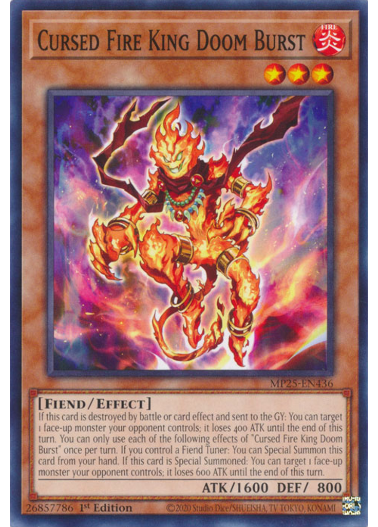 Cursed Fire King Doom Burst