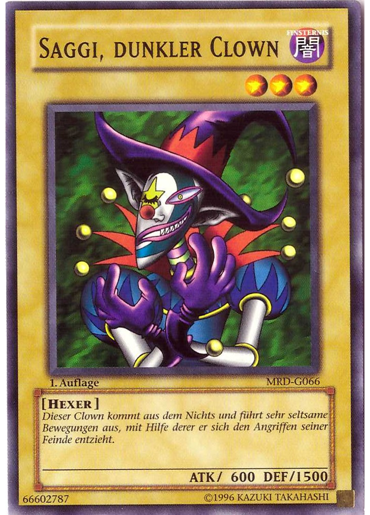 Saggi, dunkler Clown