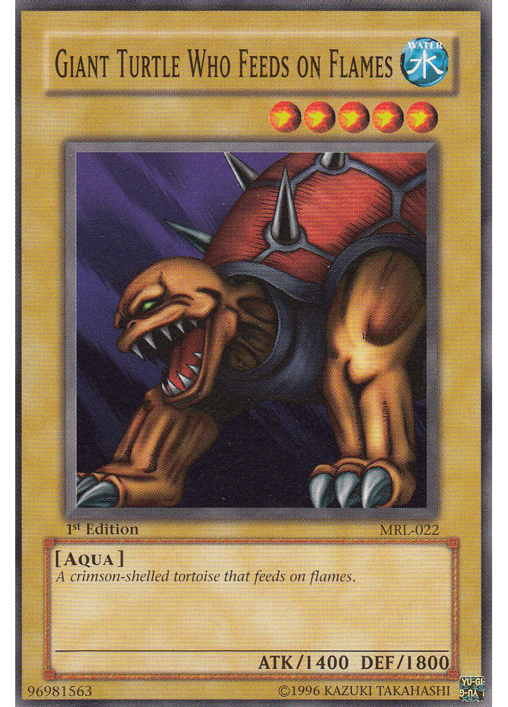 Giant Turtle Who Feeds on Flames
