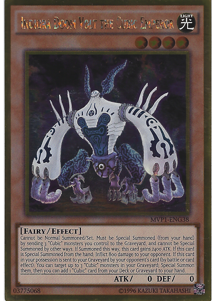 Indiora Doom Volt the Cubic Emperor (Gold Rare Unlimited)