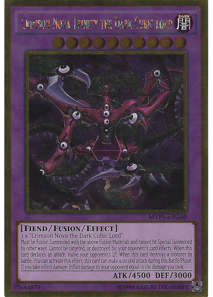 Crimson Nova Trinity the Dark Cubic Lord (Gold Rare Unlimited)