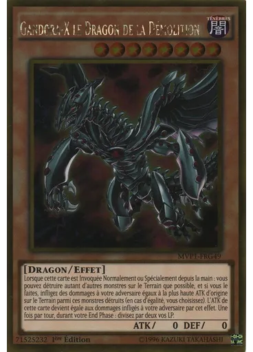 Gandora-X le Dragon de la Démolition — Yu-Gi-Oh! The Dark Side of Dimensions Movie Pack Edition Gold
