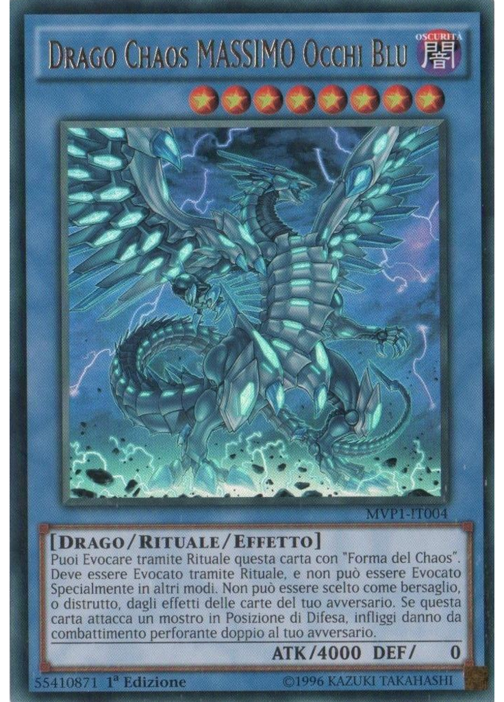 Drago Chaos MASSIMO Occhi Blu
