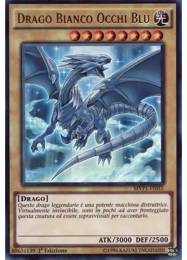 Drago Bianco Occhi Blu