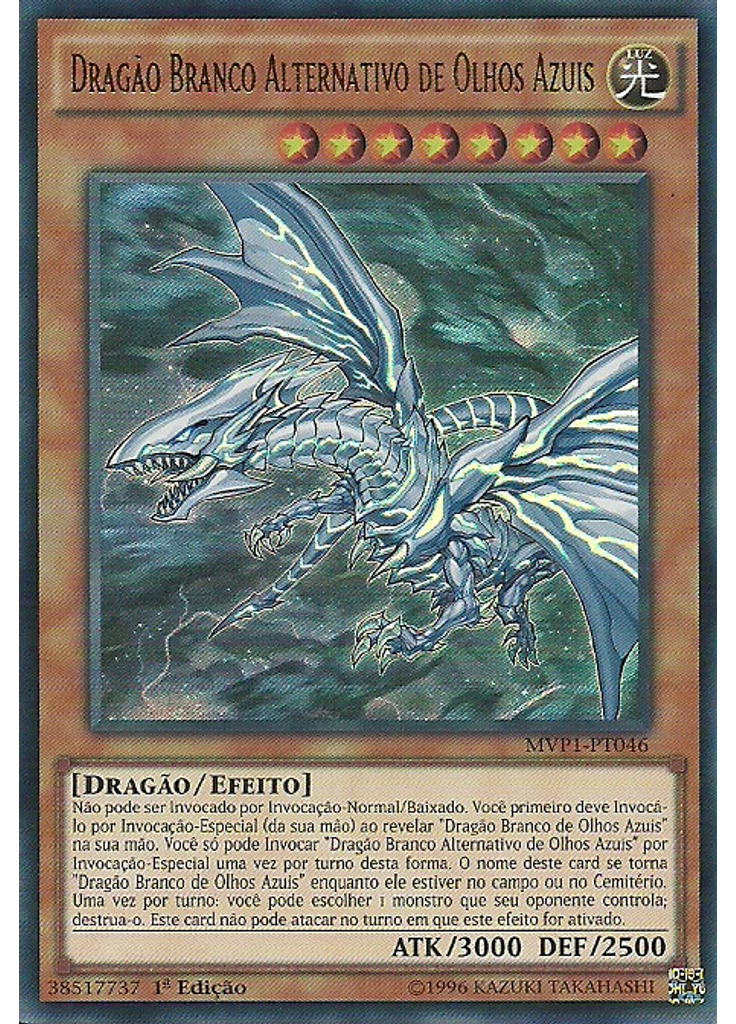 Dragão Branco Alternativo de Olhos Azuis