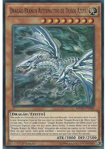 Dragão Branco Alternativo de Olhos Azuis