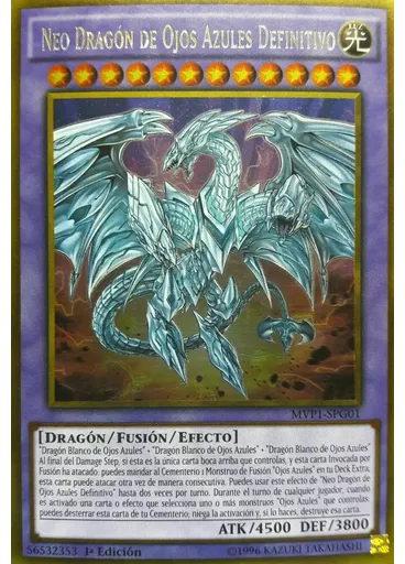 Neo Dragón de Ojos Azules Definitivo — Yu-Gi-Oh! The Dark Side of Dimensions Movie Pack Edición Dorada