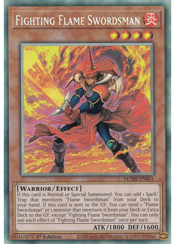 Fighting Flame Swordsman (Collectors Rare 1st Edition)