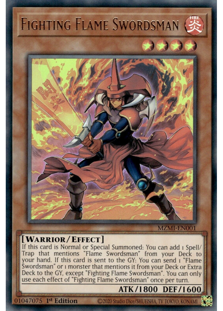 Fighting Flame Swordsman