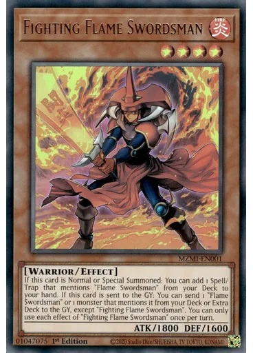 Fighting Flame Swordsman