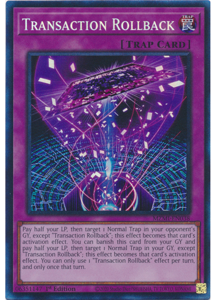 Transaction Rollback (Collectors Rare 1st Edition)
