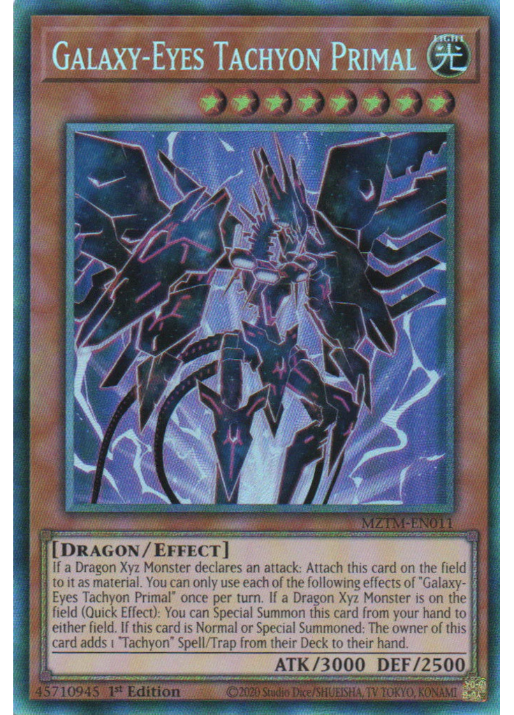 Galaxy-Eyes Tachyon Primal (Collectors Rare 1st Edition)