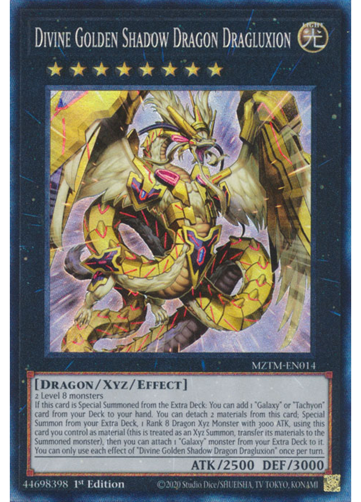 Divine Golden Shadow Dragon Dragluxion (Collectors Rare 1st Edition)
