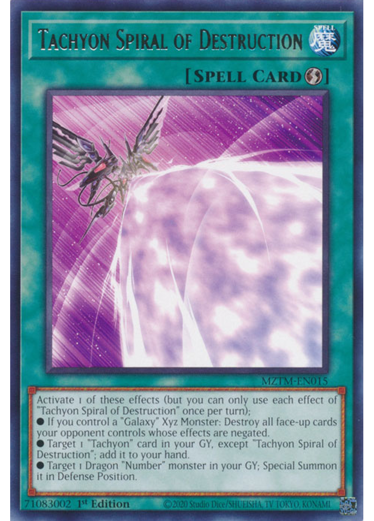 Tachyon Spiral of Destruction