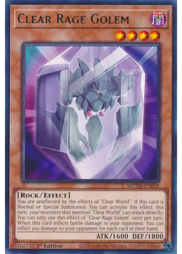 Clear Rage Golem