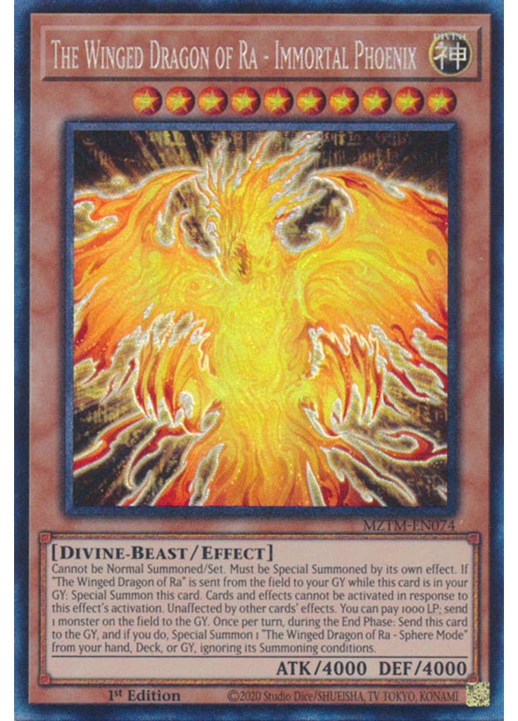 The Winged Dragon of Ra - Immortal Phoenix (Collectors Rare 1st Edition)