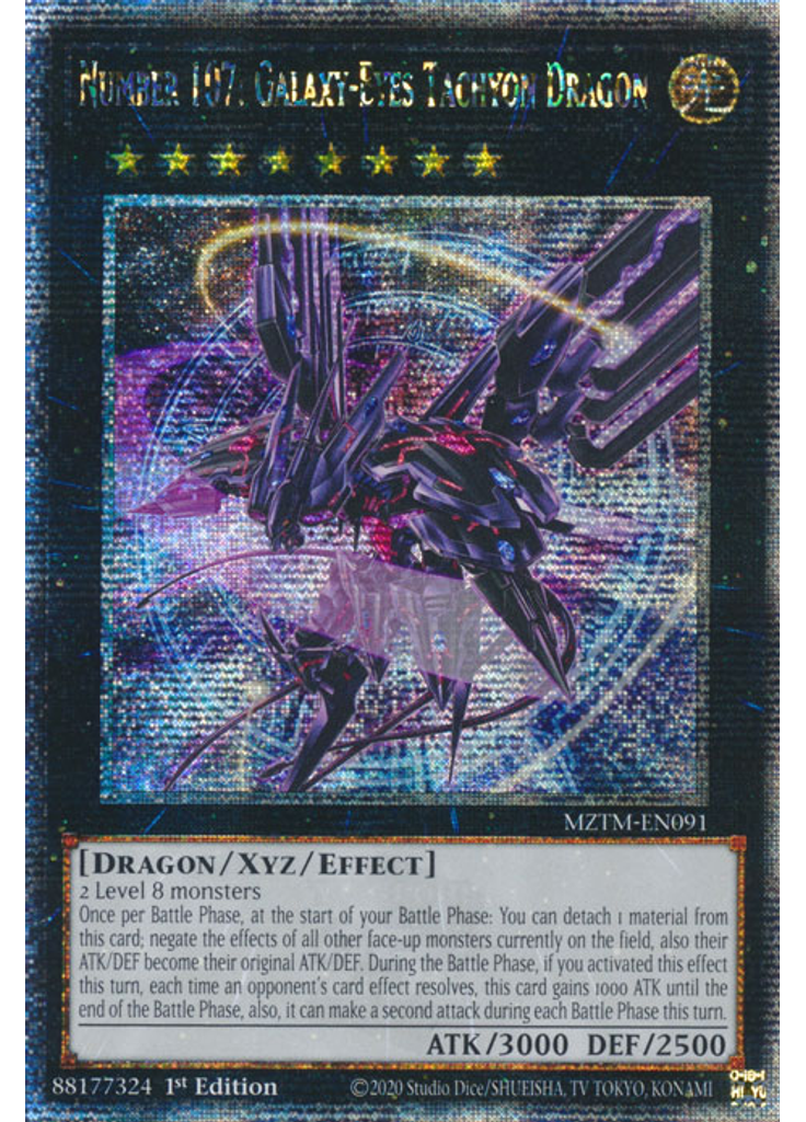 Number 107: Galaxy-Eyes Tachyon Dragon (Quarter Century Secret Rare 1st Edition)