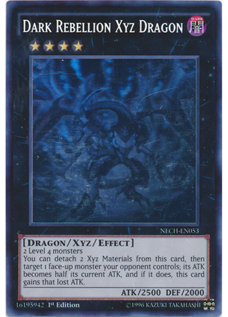 Dark Rebellion Xyz Dragon (Ghost Rare 1st Edition)
