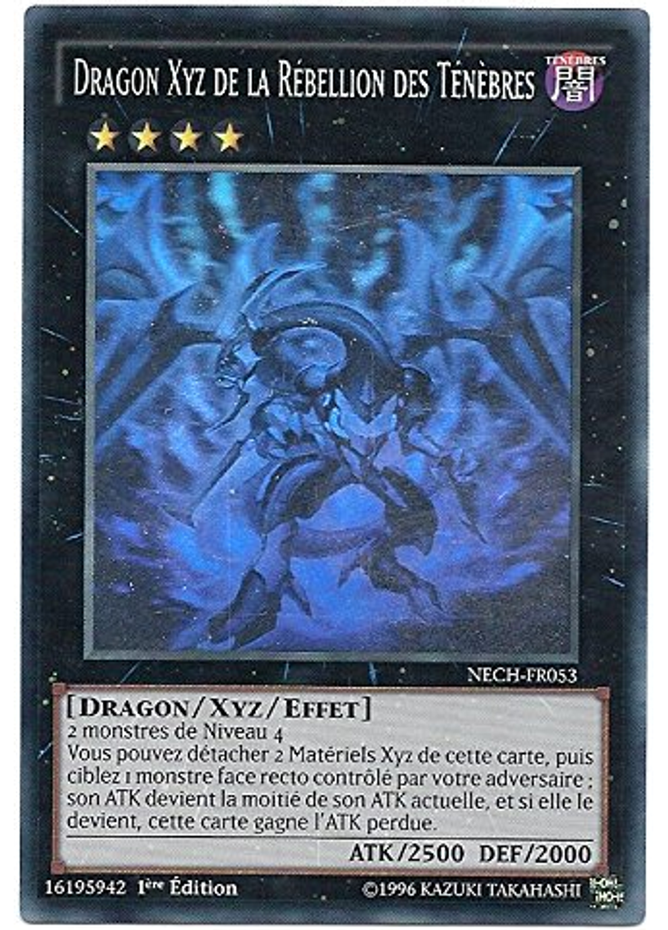 Dragon Xyz de la Rébellion des Ténèbres (Ghost Rare 1st Edition)