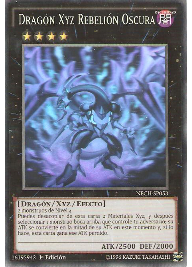 Dragón Xyz Rebelión Oscura (Ghost Rare 1st Edition)
