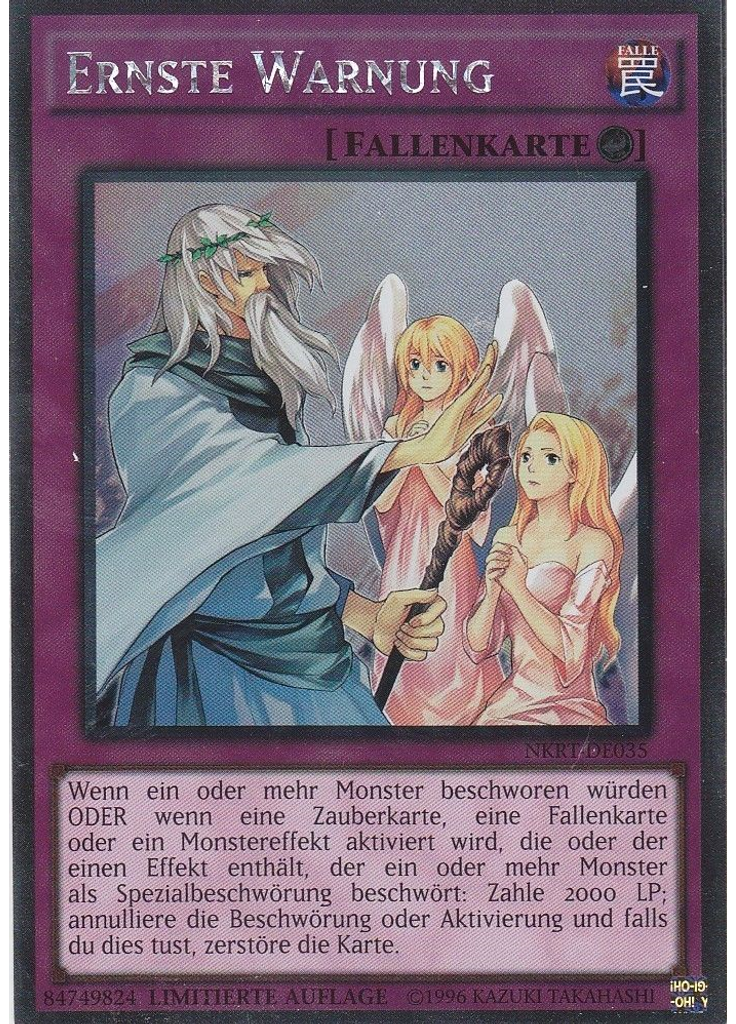 Ernste Warnung