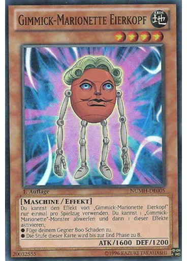 Gimmick-Marionette Eierkopf — Number Hunters