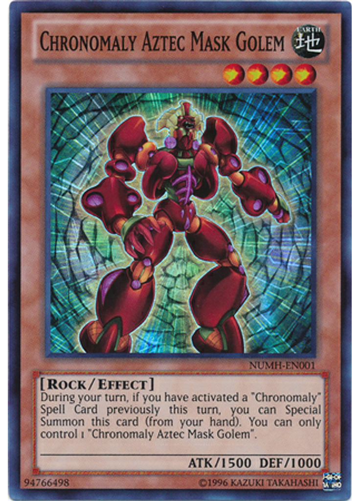 Chronomaly Aztec Mask Golem (Super Rare Unlimited)