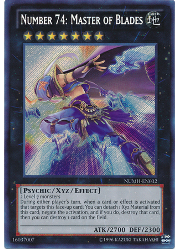 Number 74: Master of Blades (Secret Rare Unlimited)