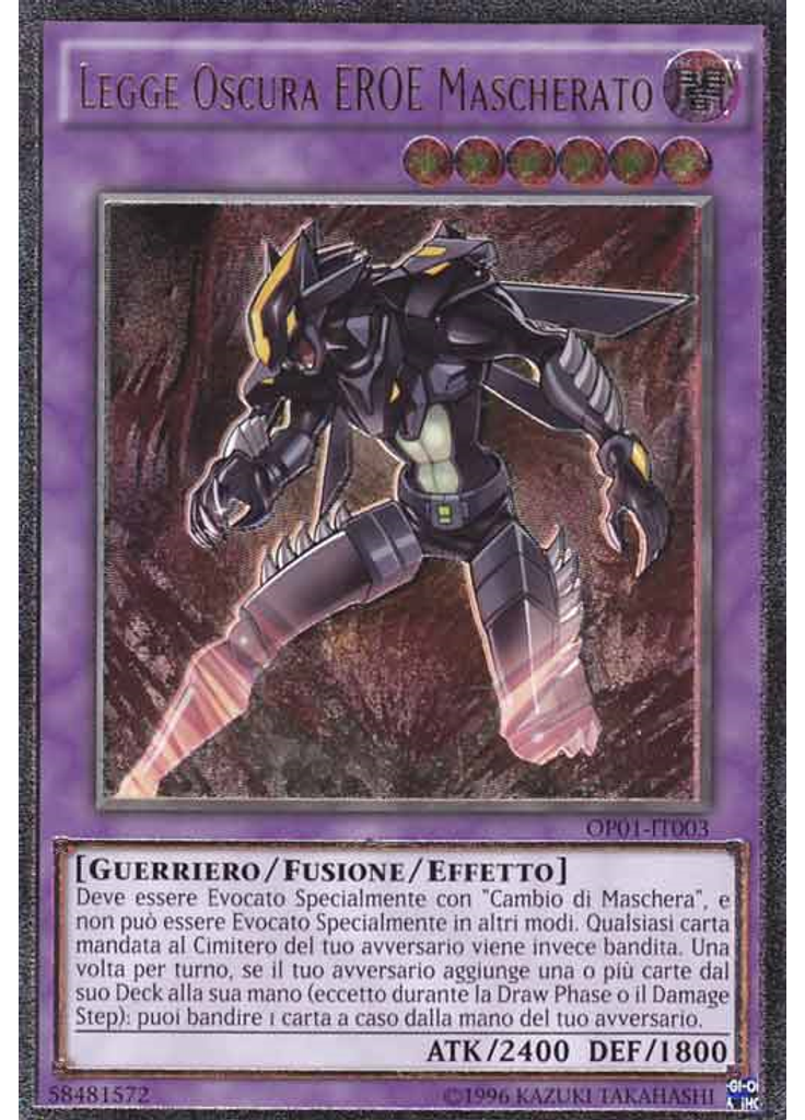 Legge Oscura EROE Mascherato