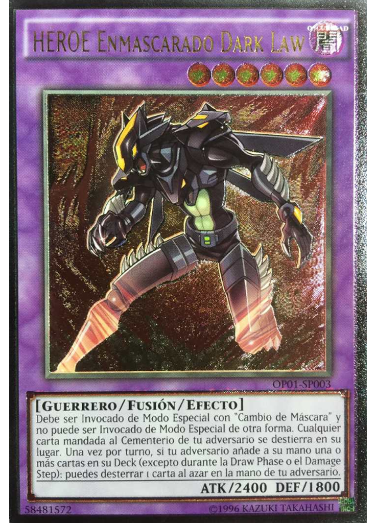 HÉROE Enmascarado Dark Law