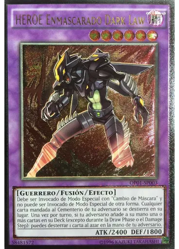 HÉROE Enmascarado Dark Law