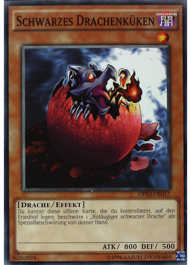 Schwarzes Drachenküken