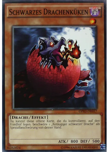 Schwarzes Drachenküken