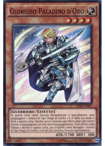 Glorioso Paladino d'Oro — OTS Buste da Torneo 3
