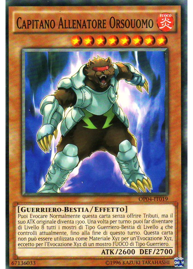 Capitano Allenatore Orsouomo