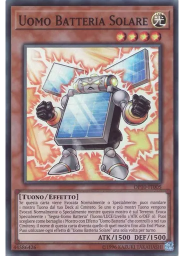 Uomo Batteria Solare — OTS Buste da Torneo 10