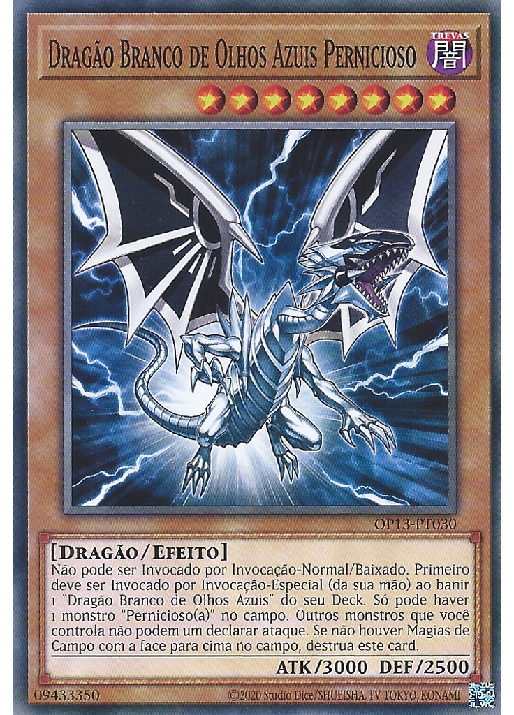 Dragão Branco de Olhos Azuis Pernicioso