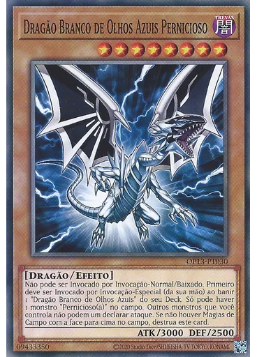 Dragão Branco de Olhos Azuis Pernicioso