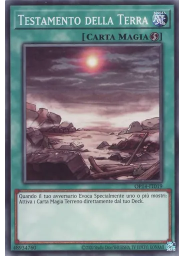 Testamento della Terra — OTS Buste da Torneo 14