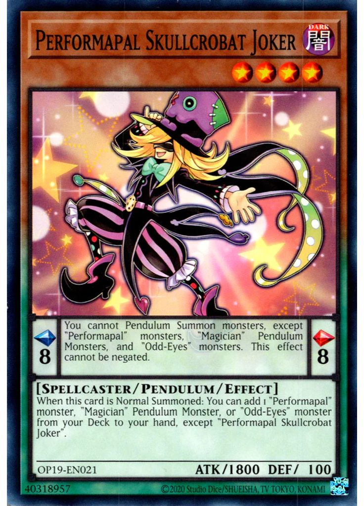 Performapal Skullcrobat Joker