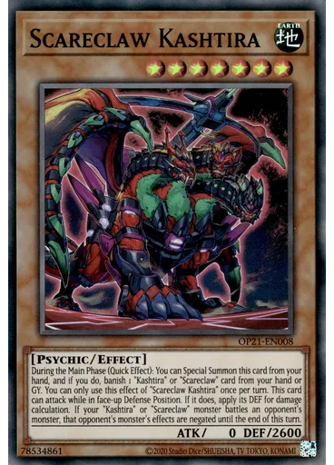 Scareclaw Kashtira — OTS Tournament Pack 21