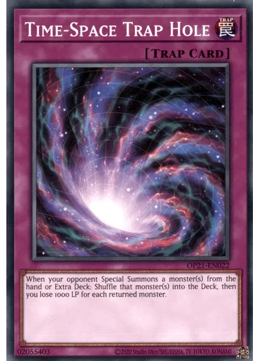 Time-Space Trap Hole