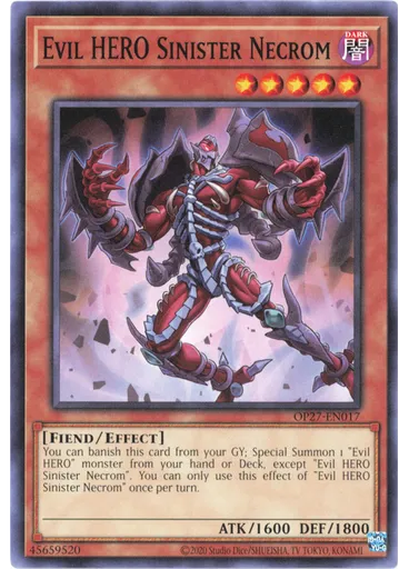 Evil HERO Sinister Necrom — OTS Tournament Pack 27