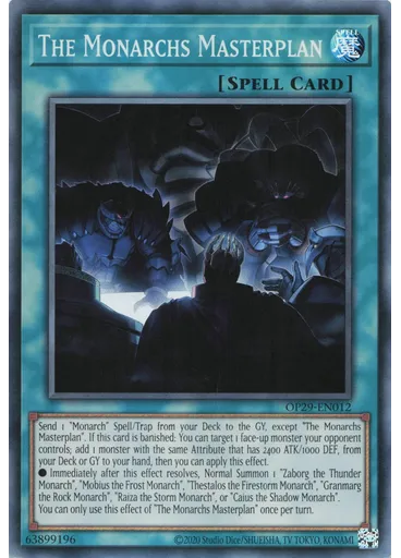 The Monarchs Masterplan — OTS Tournament Pack 29