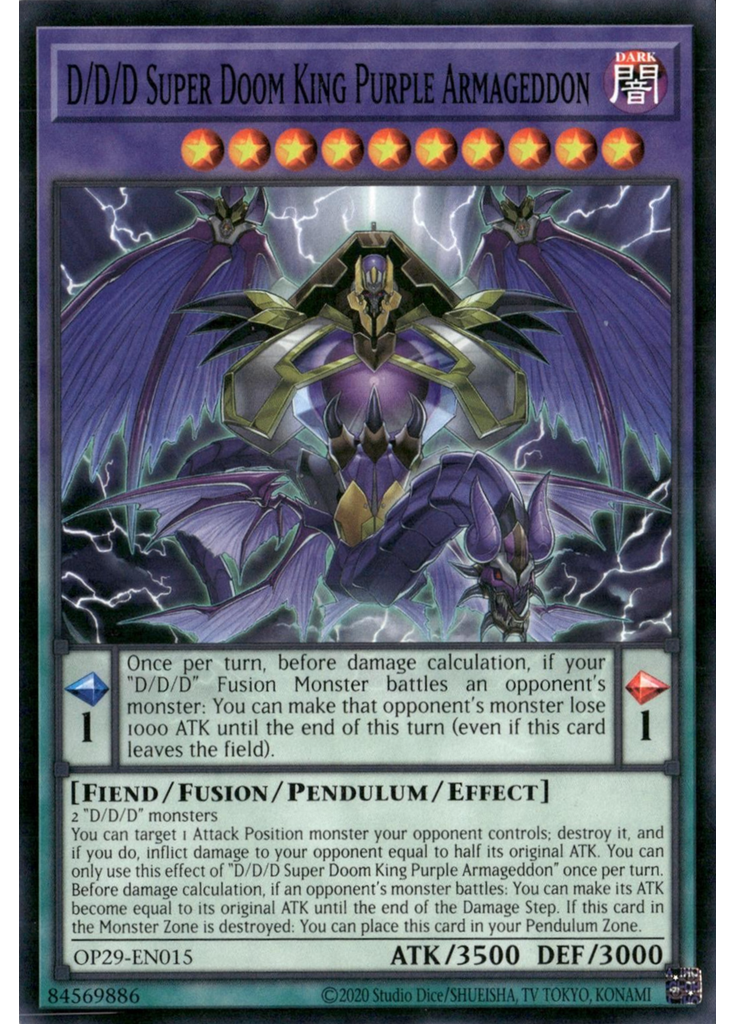 D/D/D Super Doom King Purple Armageddon