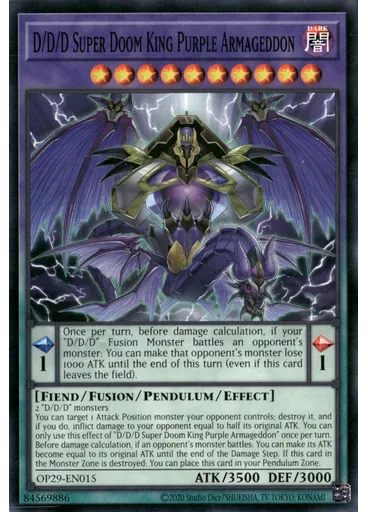 D/D/D Super Doom King Purple Armageddon