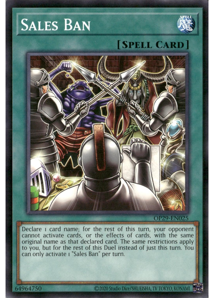 Sales Ban
